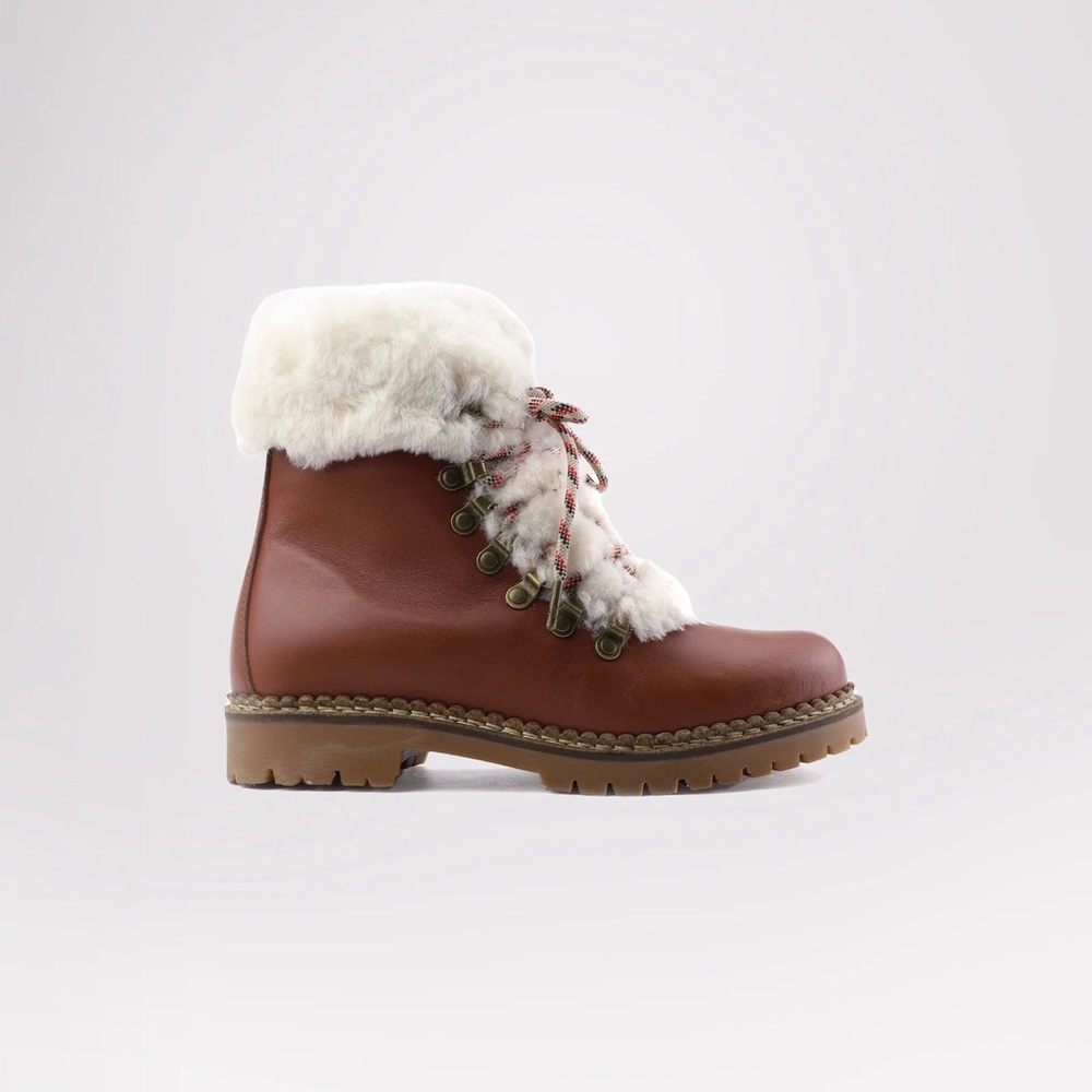 Pajar Leather Winter Boots - Lamb Lined Hiker Style